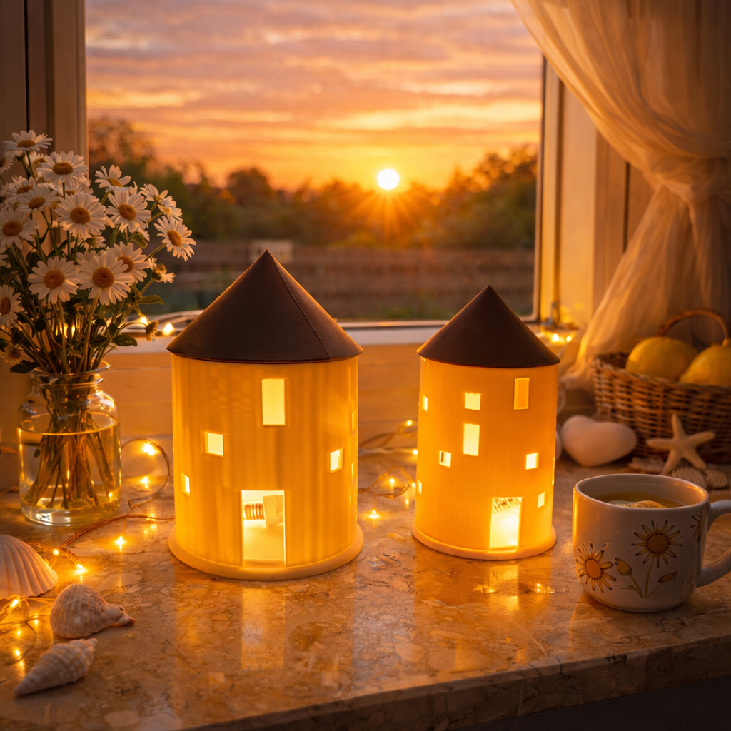 MILENA - Set Rundhäuser - Digitale 3D-Druckdateien (3MF-Format)