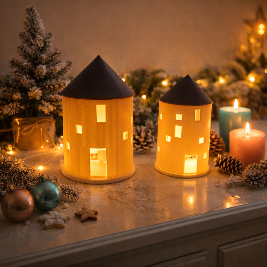 MILENA - Set Rundhäuser - Digitale 3D-Druckdateien (3MF-Format)