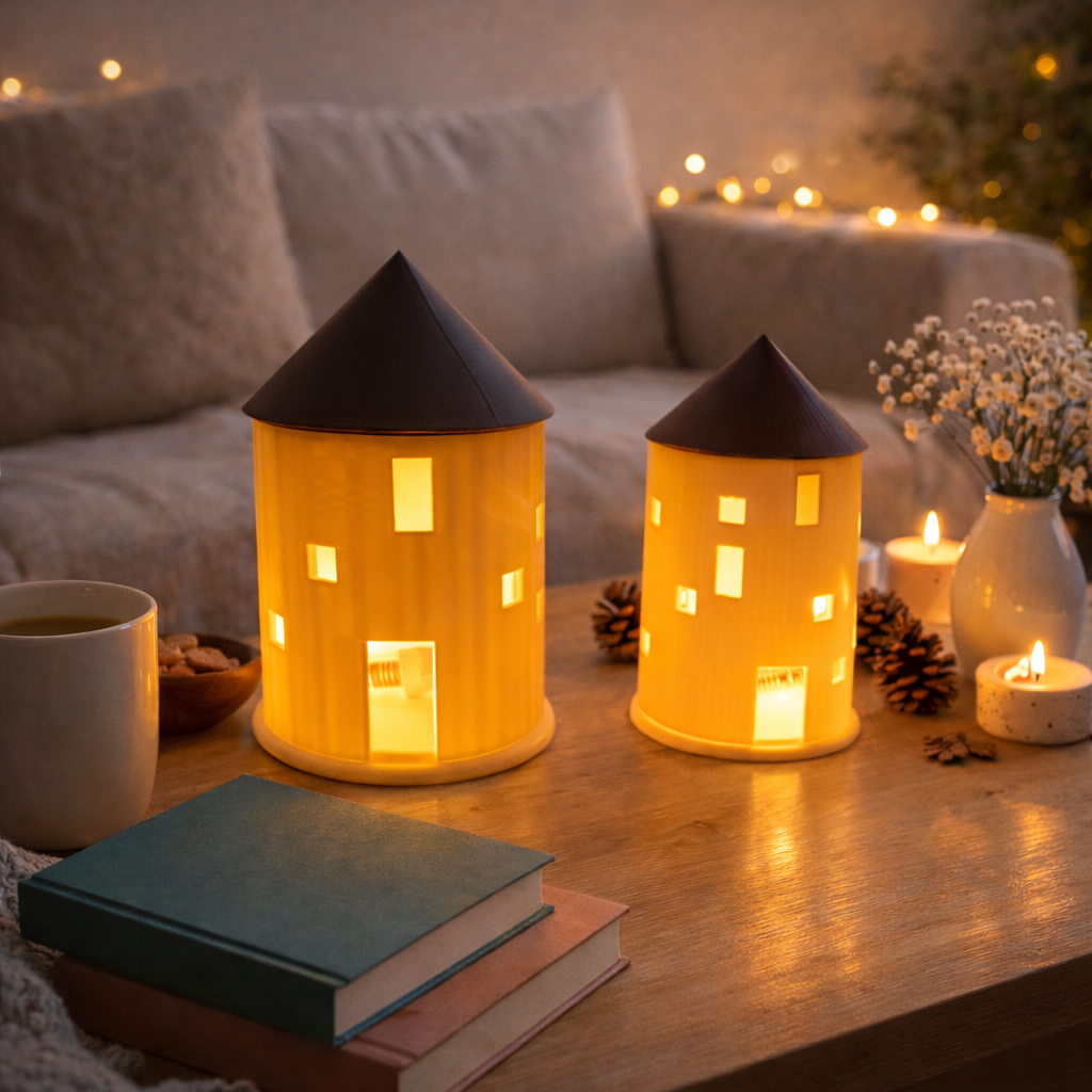 MILENA - Set Rundhäuser - Digitale 3D-Druckdateien (3MF-Format)