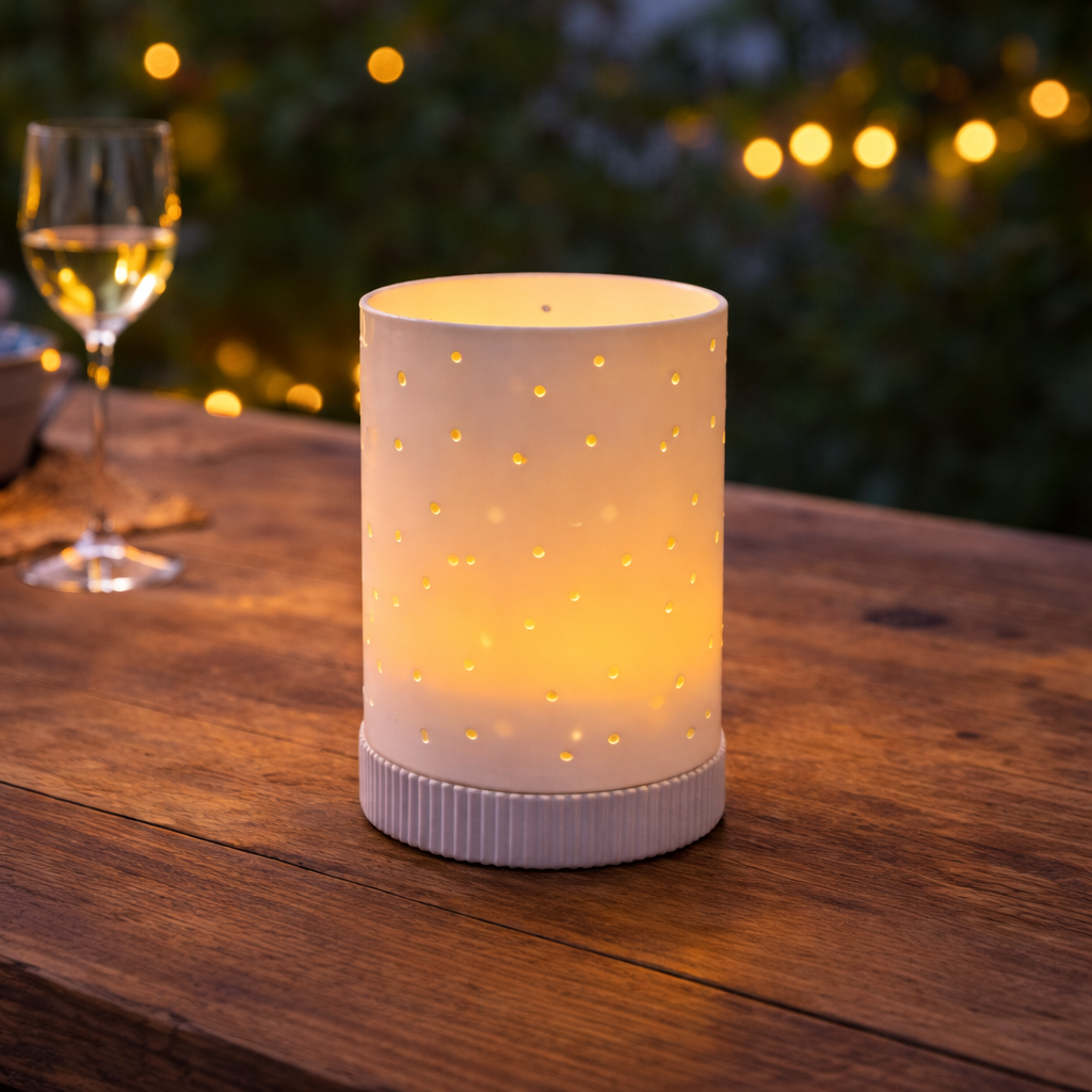 MONI – Windlicht Punkte mit 2 passenden Sockeln - Digitale 3D-Druckdateien (3MF-Format)