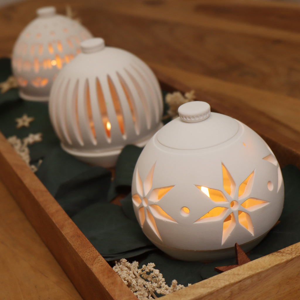 RUDI - Weihnachtskugel mit Muster