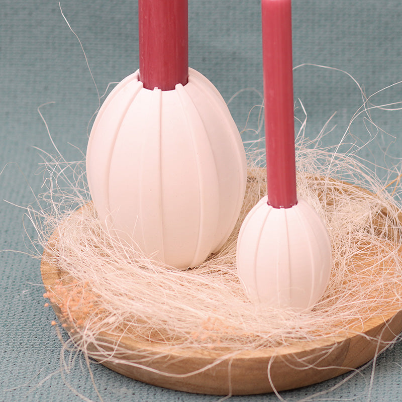 LARA - Kerzeneier Set Rillen