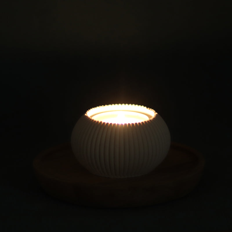 ANITA - Windlicht mit Rillen